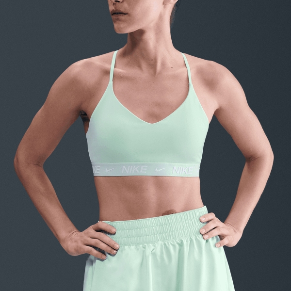 Sujetador y Ropa Interior Mujer Nike Indy Swoosh Sujetador Deportivo  Mint Foam FD1062353