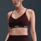 Nike Indy Swoosh Reggiseno Sportivo - Burgundy Crush/White