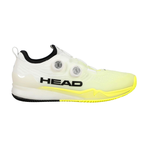 Men`s Tennis Shoes HEAD Endure Pro Boa Clay  White/Yellow 273015 WHYW