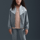 Nike Dri-FIT Tracksuit Kids - Light Smoke Grey/White