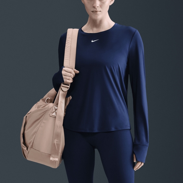 Camisetas y Sudaderas Mujer Nike One Classic Camisa  Midnight Navy/White IB9403410