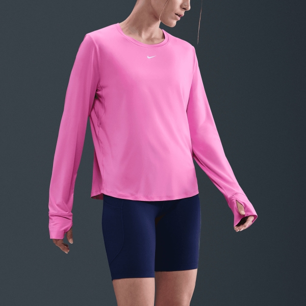 Women's Tennis Shirts and Hoodies Nike One Classic Shirt  Playful Pink/White IB9403675