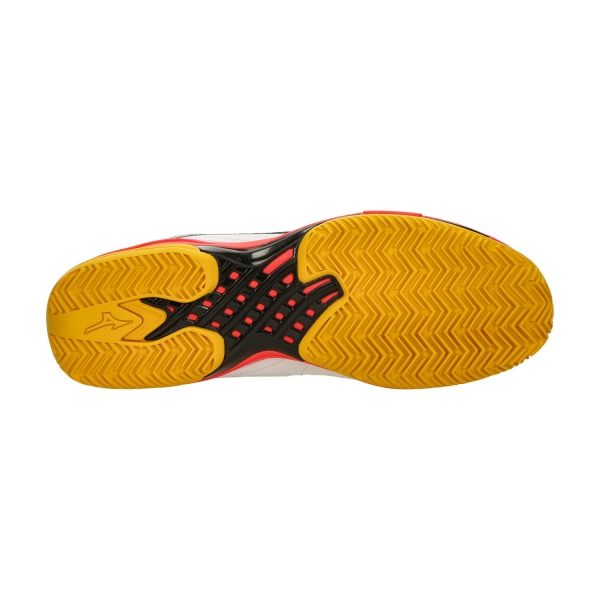 Mizuno Wave Exceed Tour 6 Clay - White/Fiery Coral 2/Citrus