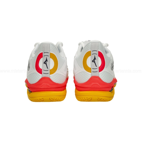 Mizuno Wave Exceed Tour 6 Clay - White/Fiery Coral 2/Citrus