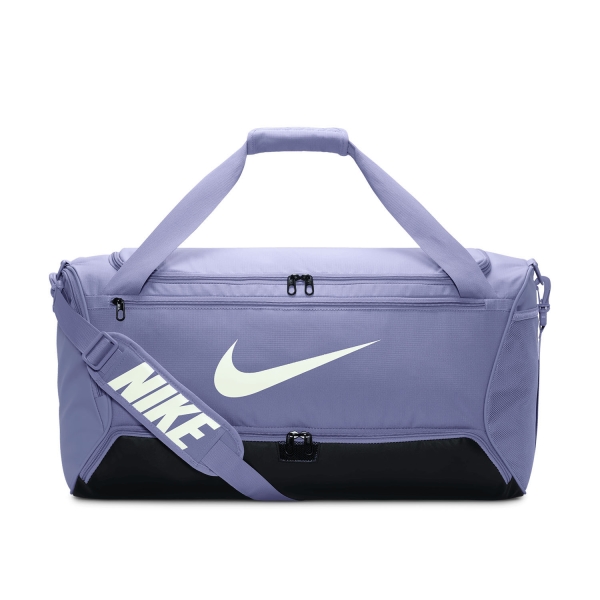 Tennis Bag Nike Brasilia 9.5 Medium Duffle  Lilac Ice/Black/White DH7710533