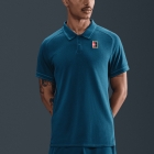 Nike Court Heritage Pro Polo - Blue Force/Green Abyss