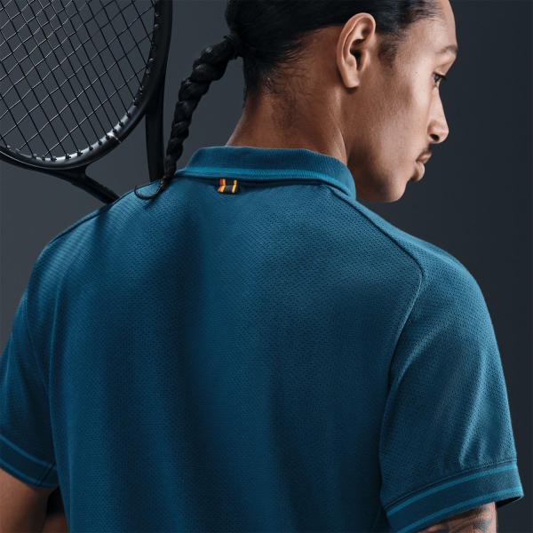 Nike Court Heritage Pro Polo - Blue Force/Green Abyss