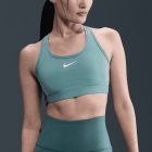 Nike Swoosh Dri-FIT Sports Bra - Cannon/White
