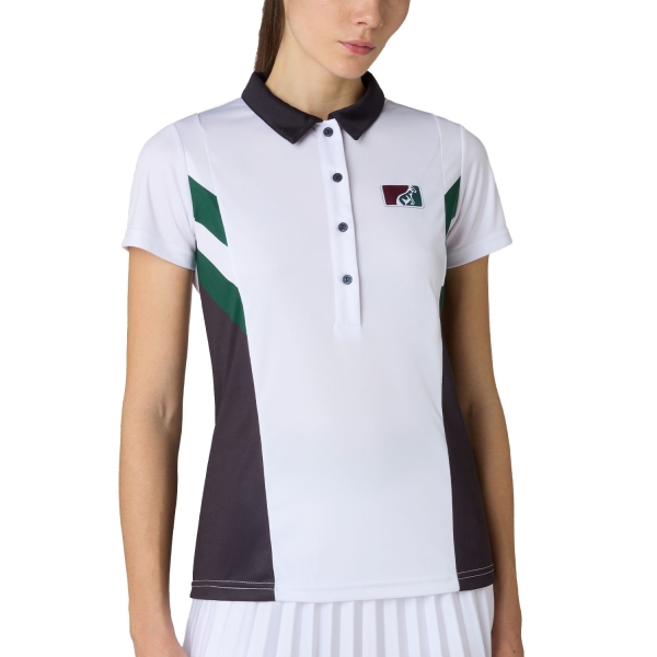 Magliette e Polo Tennis Donna Australian Classic Ace Polo  Bianco TEDPO0003002