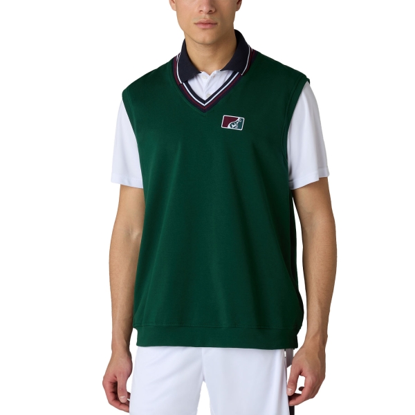 Maglie e Felpe Tennis Uomo Australian Classic Gilet  Verde Dior TEUGI0009560