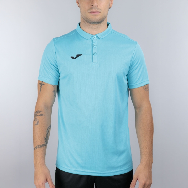 Polo Tenis Hombre Joma Hobby Polo  Fluor Turquoise 100437.010