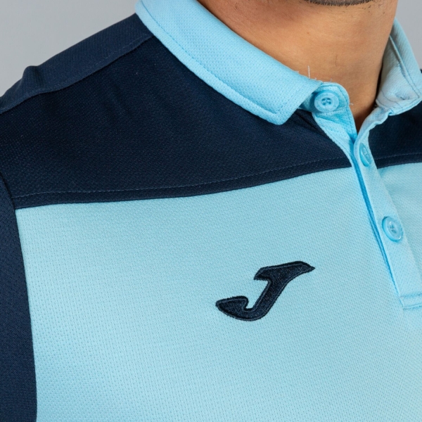 Joma Hobby II Polo - Sky Blue/Navy