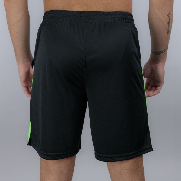 Joma Open III 7in Shorts - Black/Fluor Green