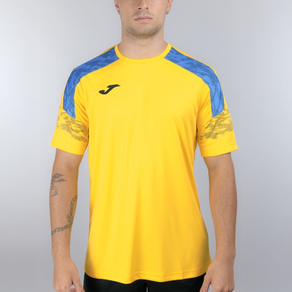 Men's Tennis Shirts Joma Championship VIII TShirt  Yellow/Royal Blue 104263.907