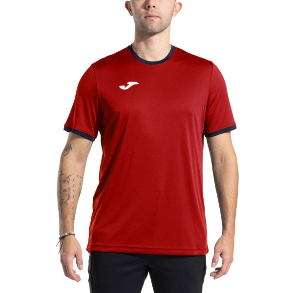 Men's Tennis Shirts Joma Combi Premium TShirt  Red/Dark Navy 104494.603