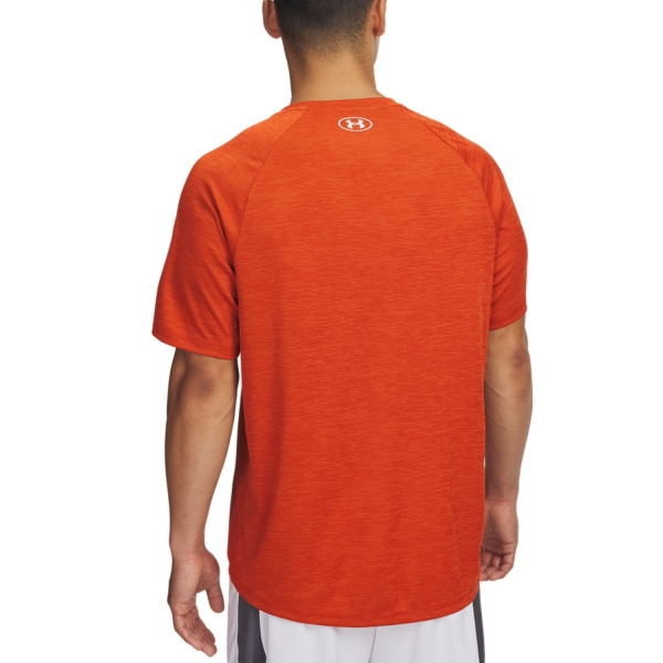 Under Armour Textured T-Shirt - Orange Base/White