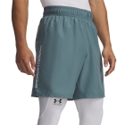 Under Armour Woven Split 9in Shorts - Jasper Blue/White