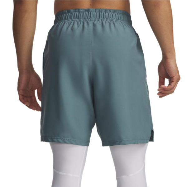 Under Armour Woven Split 9in Shorts - Jasper Blue/White