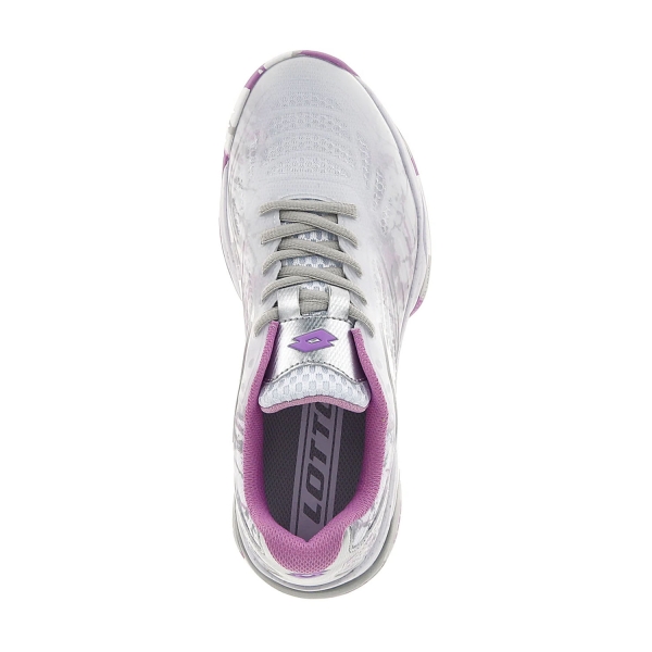 Lotto Superrapida 200 IV - All White/Silver Metal/Violet