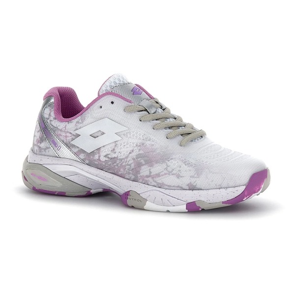 Lotto Superrapida 200 IV - All White/Silver Metal/Violet
