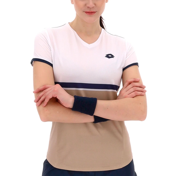 Camisetas y Polos de Tenis Mujer Lotto Tech V Camiseta  Irish Beige 2228439SP