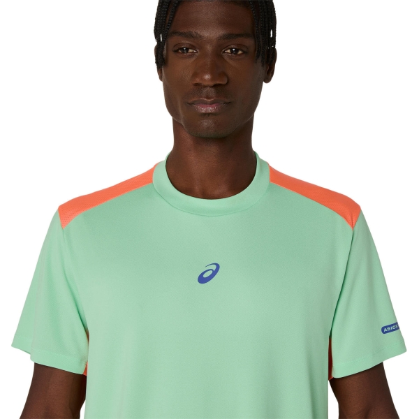 ASICS Court Logo Maglietta - Menthol/Vivid Coral