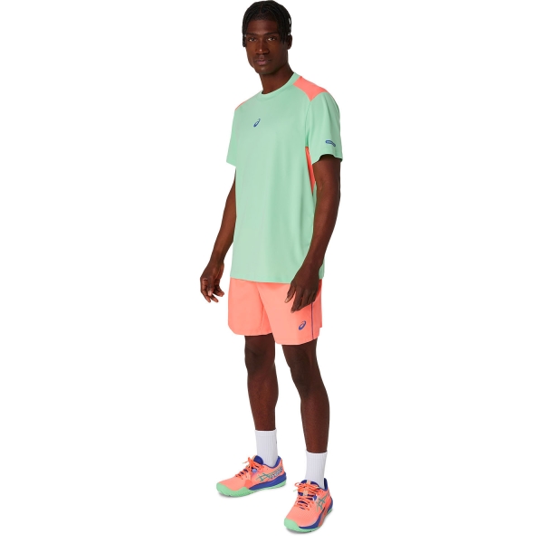 ASICS Court Pro 7in Pantaloncini - Vivid Coral/Menthol