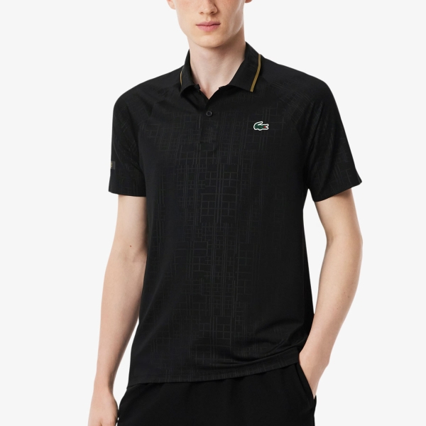 Men's Tennis Polo Lacoste X Novak Djokovic UltraDry Polo  Black DH4789031