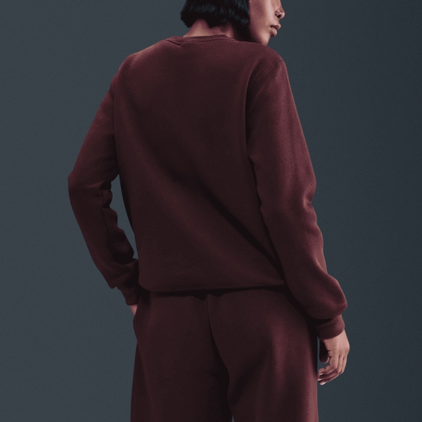 Nike Phoenix Crew Sudadera - Burgundy Crush/Sail