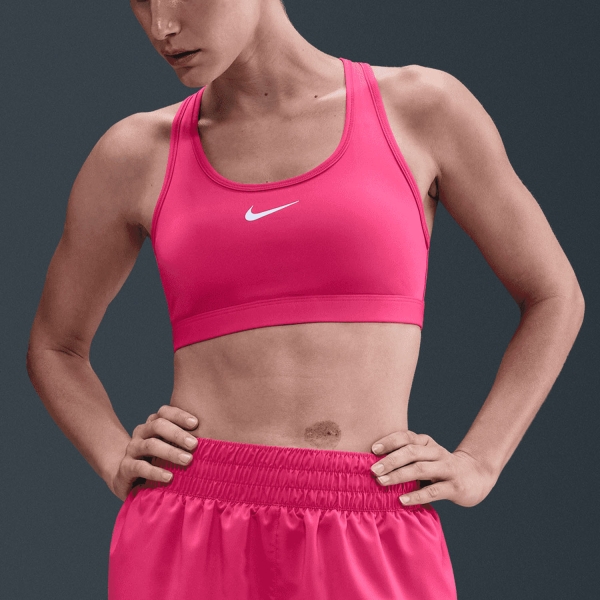 Woman Bra and Underwear Nike Swoosh DriFIT Sports Bra  Rush Pink/White DX6821666
