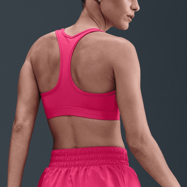 Nike Swoosh Dri-FIT Reggiseno Sportivo - Rush Pink/White