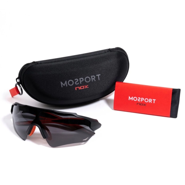 NOX Coppi Nerbo Sunglasses - Negro/Rojo