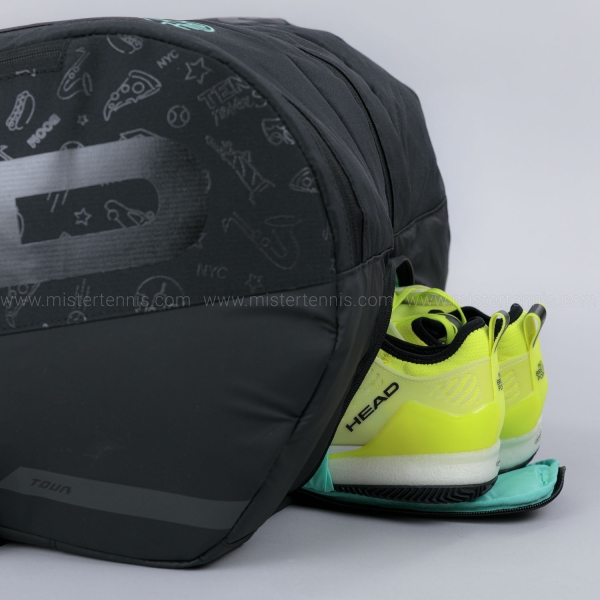 HEAD Tour Neon L Bolsa - Black/Teal