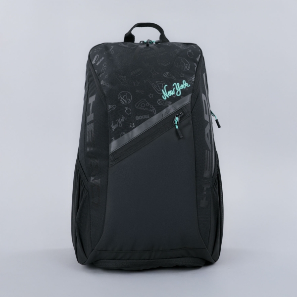 Head Tennis Bag HEAD Tour Neon Backpack  Black/Teal 261965
