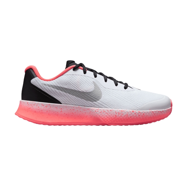 Women`s Tennis Shoes Nike Vapor Lite 3 HC Premium  White/Hot Lava/Wolf Grey HV1384100