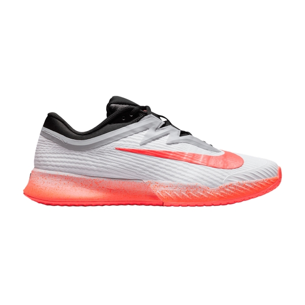 Men`s Tennis Shoes Nike Vapor Pro 3 HC Premium  White/Hot Lava/Wolf Grey HV1453100
