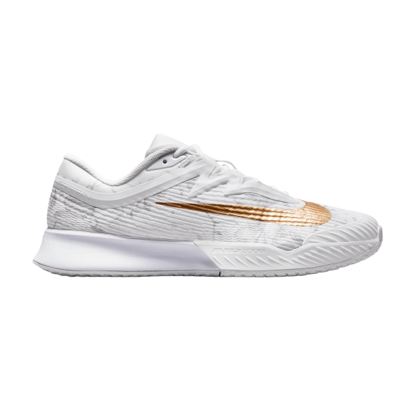 Calzado Tenis Hombre Nike Vapor Pro 3 HC Premium  White/Metallic Gold/Pure Platinum HV1485100