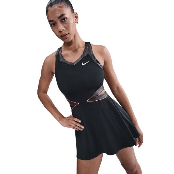 Nike Dri-FIT Court Slam Dress - Black/Anthracite/Hot Punch
