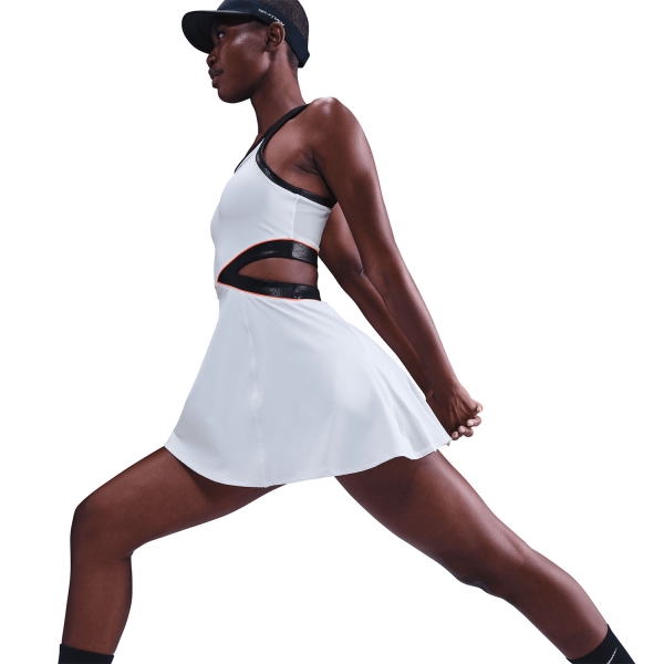 Nike Dri-FIT Court Slam Dress - White/Black/Hot Punch