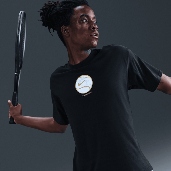 Nike Court Max90 Magnolia T-Shirt - Black