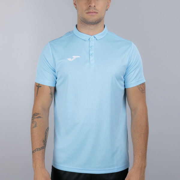 Men's Tennis Shirts Joma Hobby Polo  Sky/Blue 100437.350