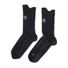 adidas Y-3 Crew Calcetines - Black/Orbit Grey