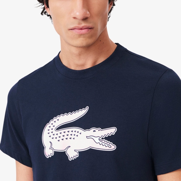 Lacoste Ultra Dry Camiseta - Navy Blue/White