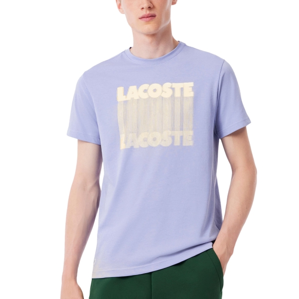 Maglietta Tennis Uomo Lacoste UltraDry Printed Maglietta  Delphinium TH47815QD