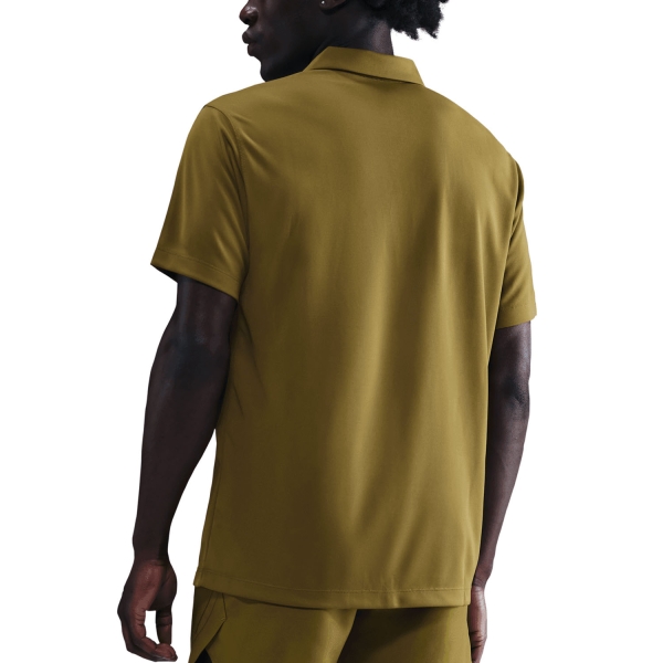 Nike Dri-FIT Solid Logo Polo - Olive Flak/White