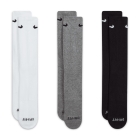 Nike Everyday Plus Cushioned x 3 Socks - Grey/White/Black