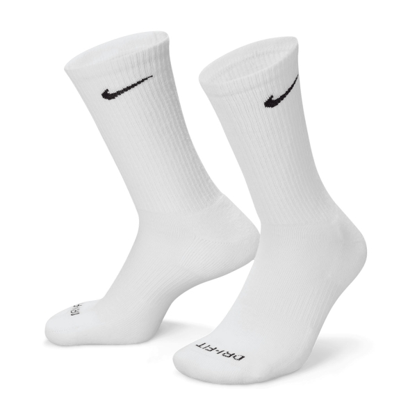 Nike Everyday Plus Cushioned x 3 Socks - Grey/White/Black