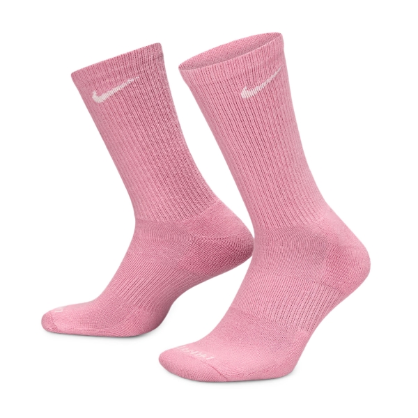 Nike Everyday Plus Cushioned x 3 Socks - Multi Color/Pink
