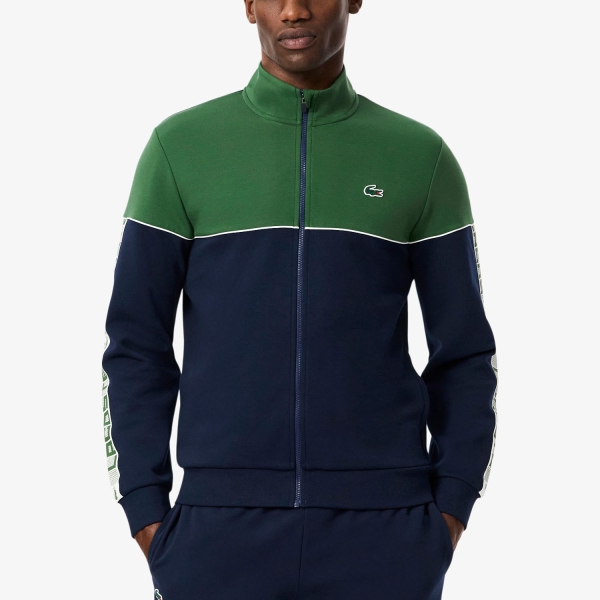 Men's Tennis Shirts and Hoodies Lacoste Colorblock Logo Hoodie  Bleu Marine/Vert SH4751802
