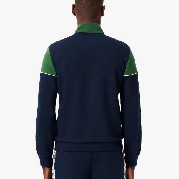 Lacoste Colorblock Logo Hoodie - Bleu Marine/Vert